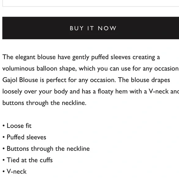 NWT Birgitte Herskind Gajol Blouse Blooming Floral Metallic 38 - Picture 9 of 13